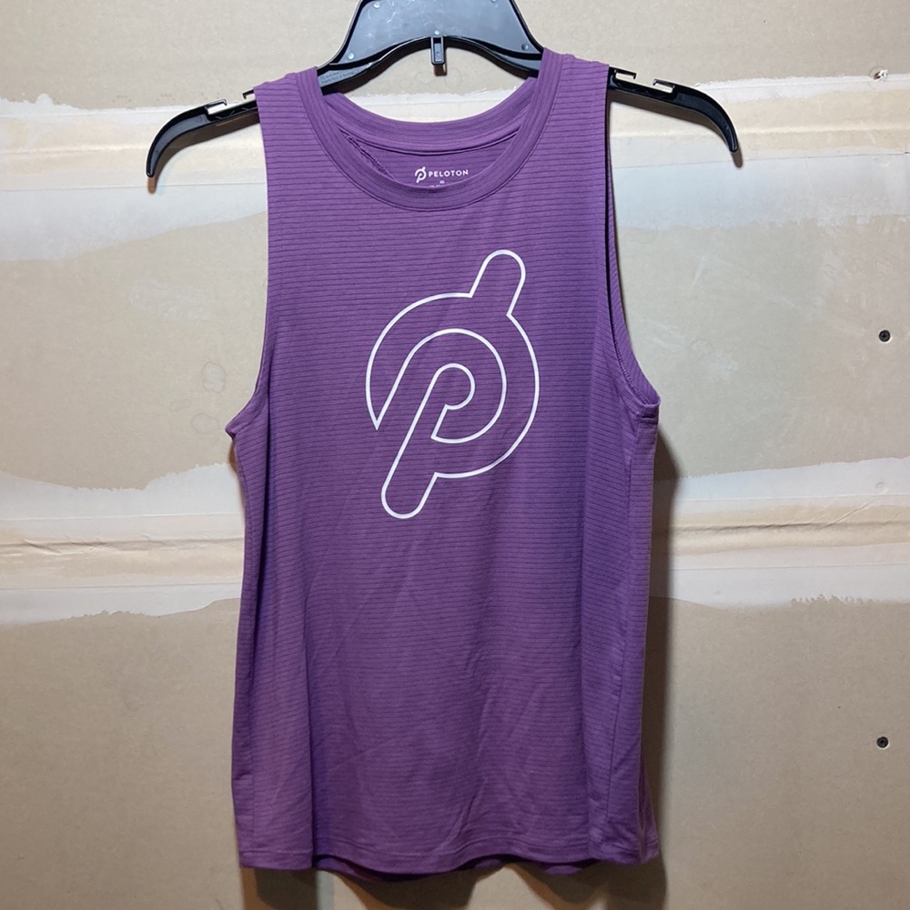 💙Peloton Purple Splice Back Tank